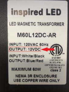 How to tell if you have AC or DC on transformer 