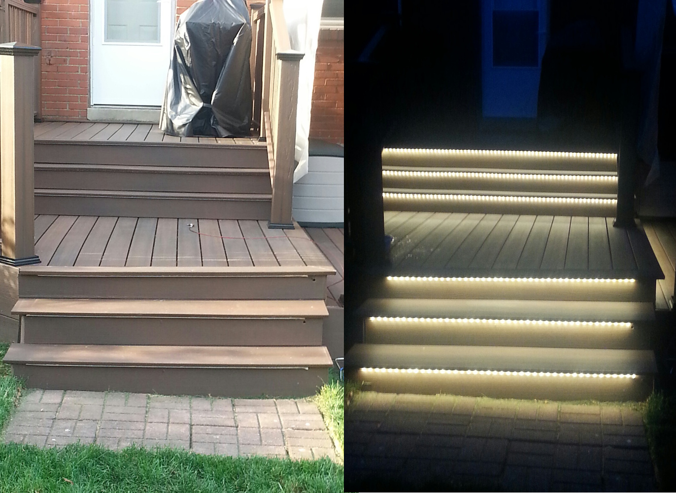 accent lighting outdoor stairs led