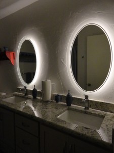 bathroom accent lighting toe kick
