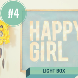 DIY light box for dorm room