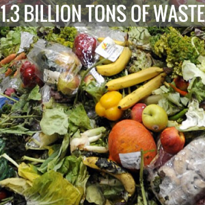 1.3 billion tons of waste