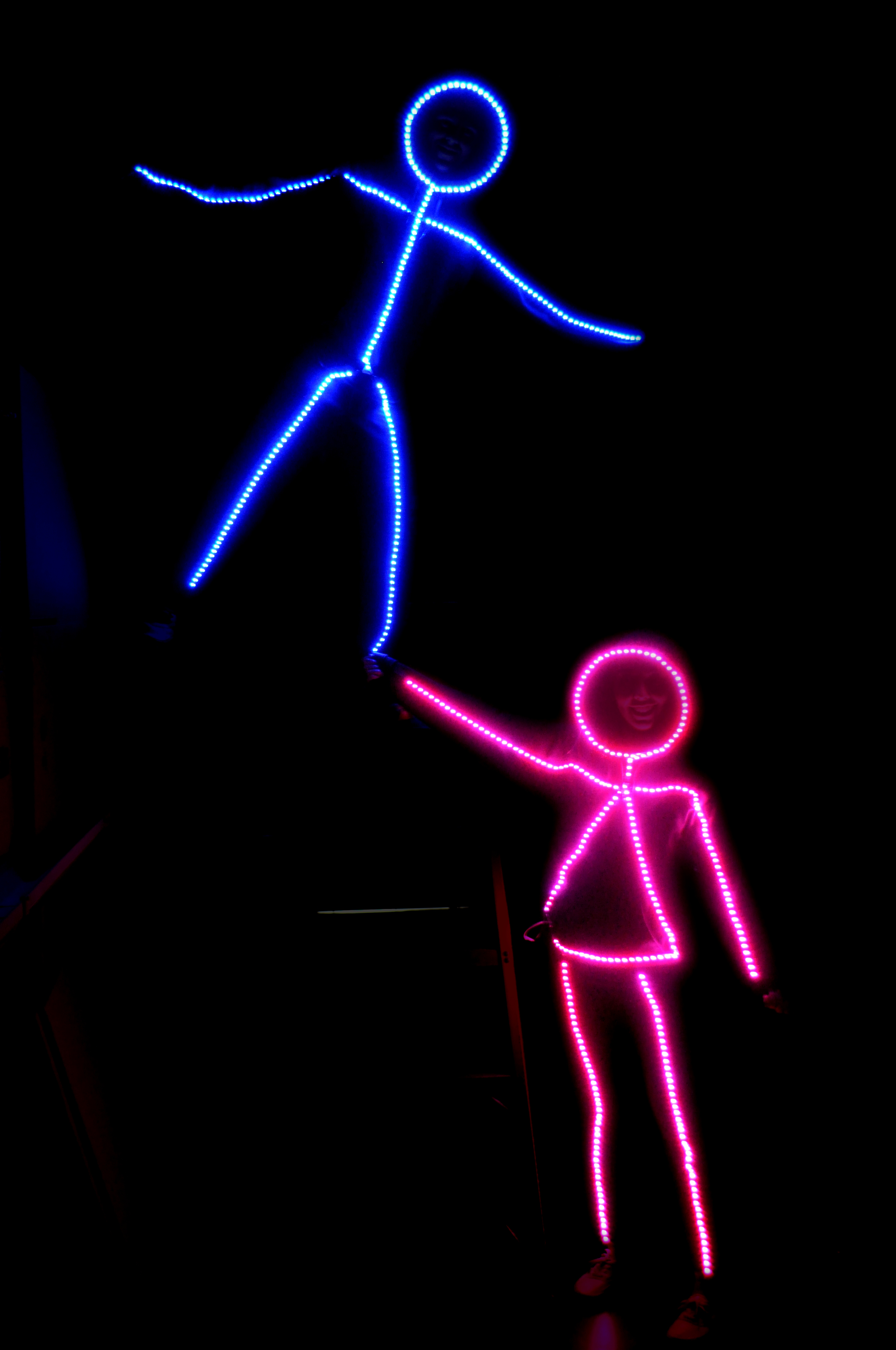 led light stick figure halloween costume
